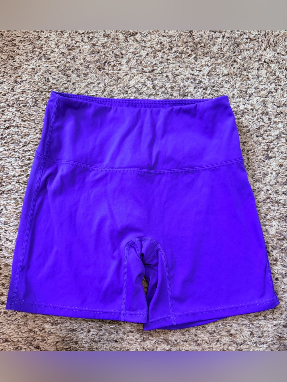 purple athletic shorts